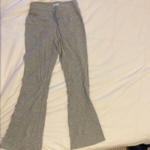 Aritzia Waffle Gray Flared Leggings